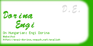 dorina engi business card